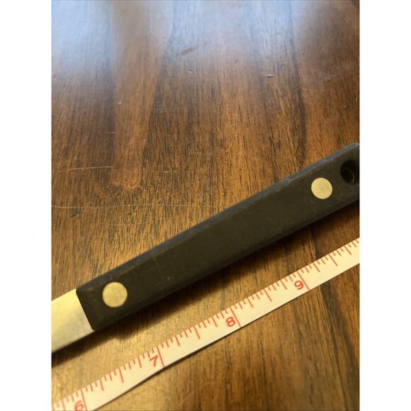 Vintage Ace Kitchen Stainless Steel Soup Ladle, Black Handle, Made in USA, Chef - Picture 6 of 7